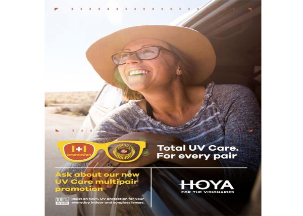 Hoya lens display at Lifestyle Optical
